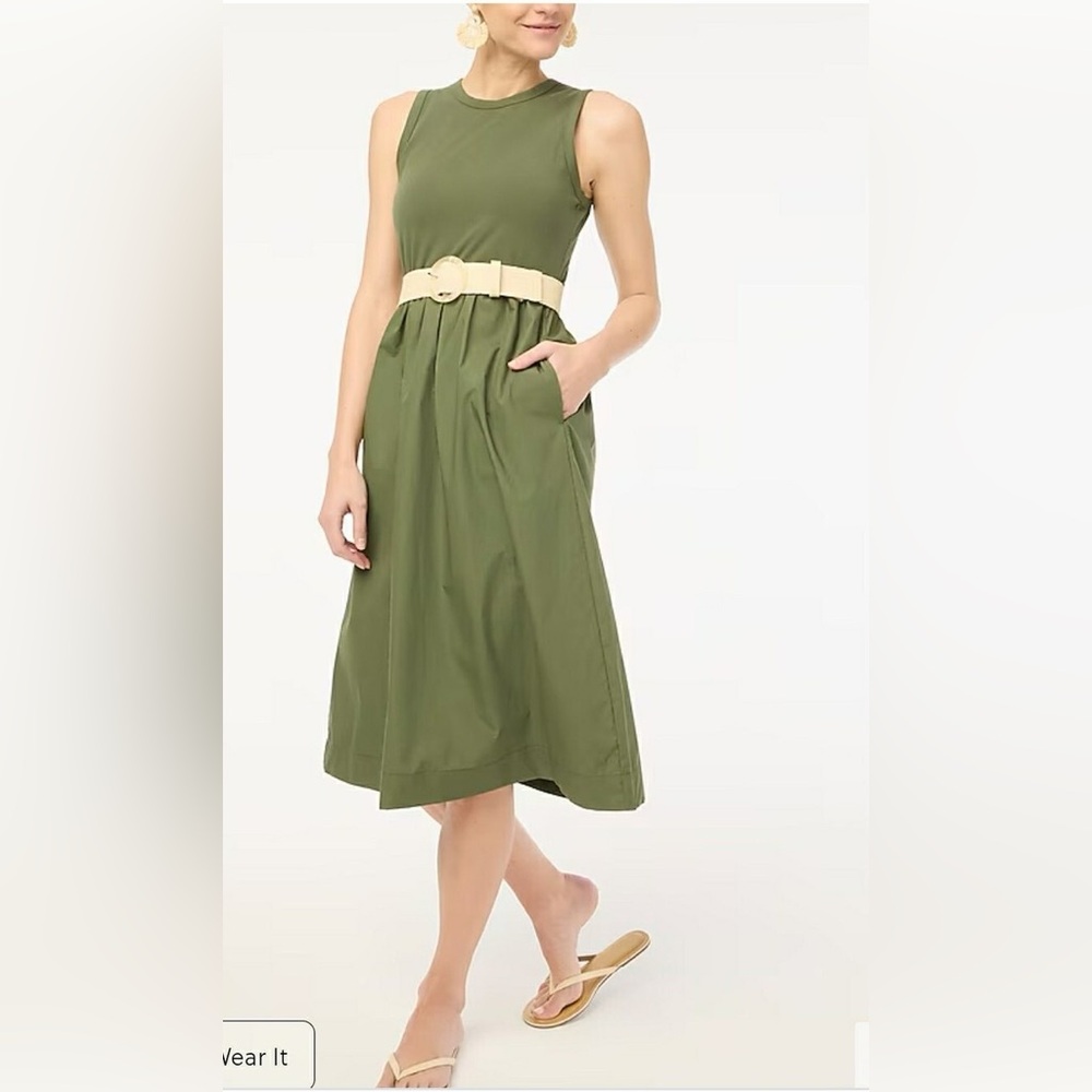 J. Crew High-Neck Mix-Knit Dress